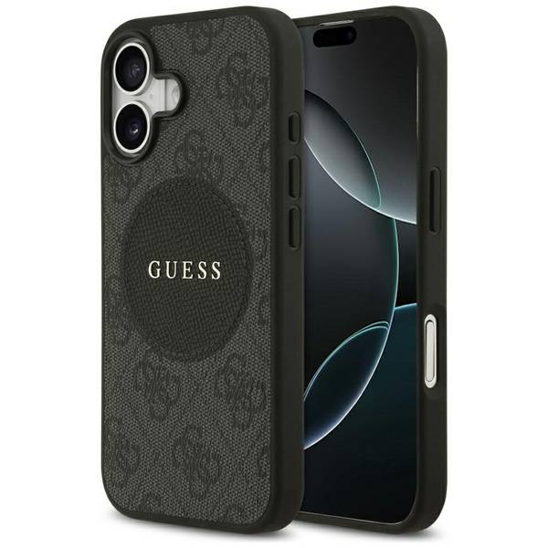 Guess 4G Circle Classic Logo MagSafe Hülle iPhone 17 - Schwarz