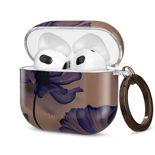 Tech-Protect Lamano Hülle für AirPods 4 – braun und lila-0