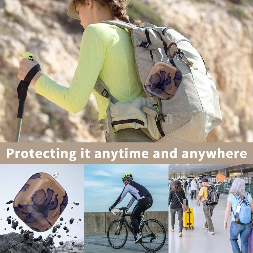 Tech-Protect Lamano Hülle für AirPods 4 – braun und lila-2