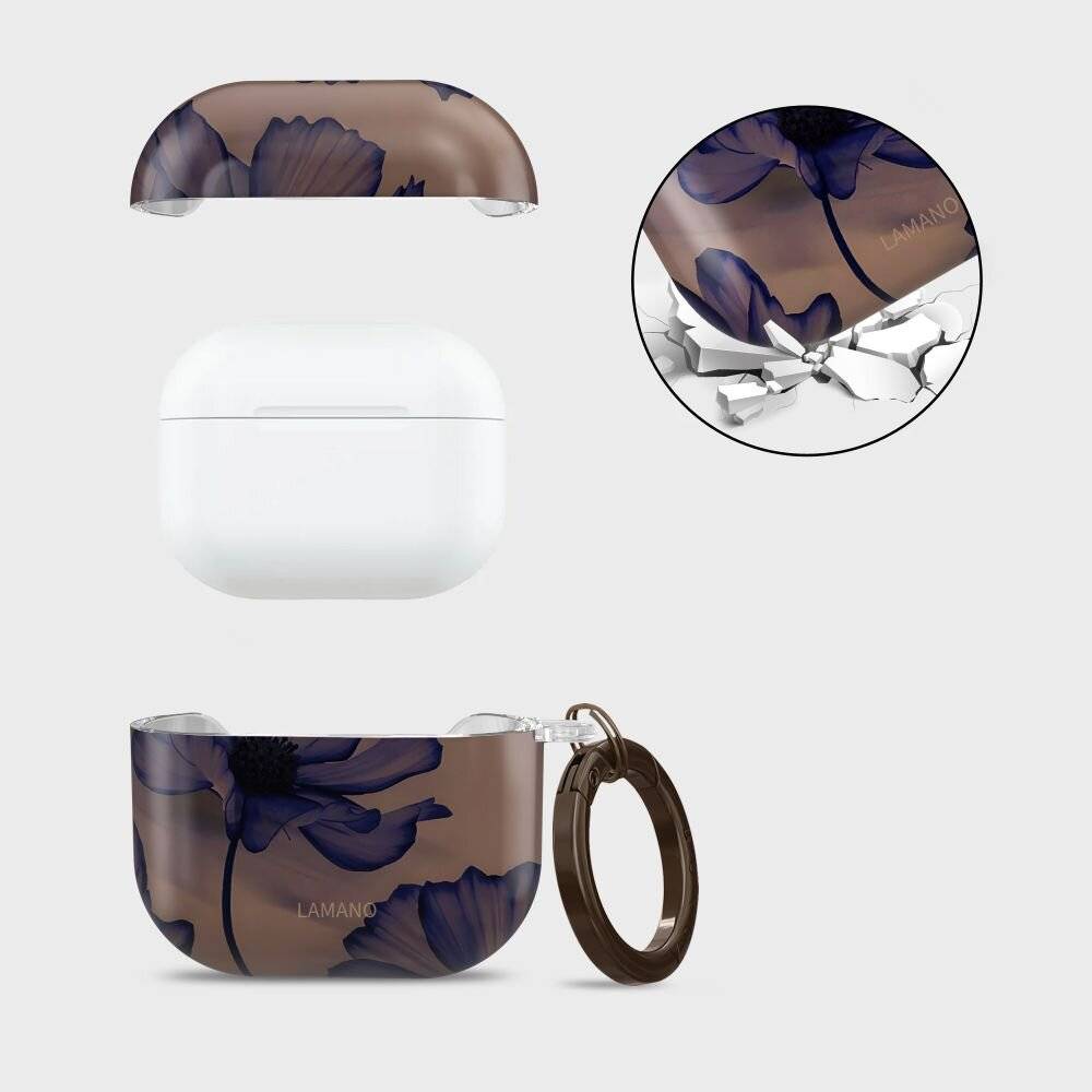 Tech-Protect Lamano Hülle für AirPods 4 – braun und lila-4