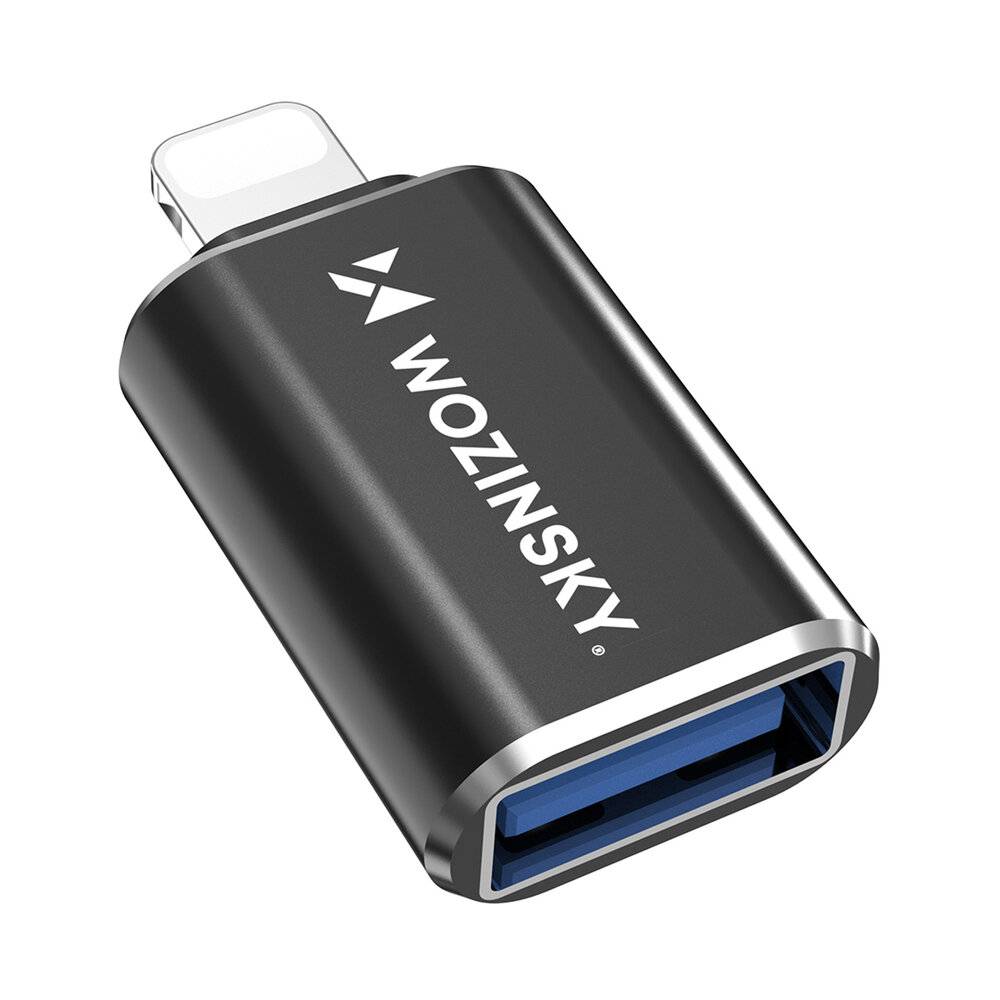 Wozinsky WALA-01 Lightning auf USB-A OTG Adapter - Schwarz-0