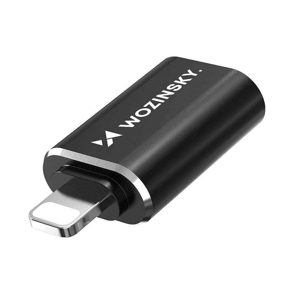 Wozinsky WALA-01 Lightning auf USB-A OTG Adapter - Schwarz-3