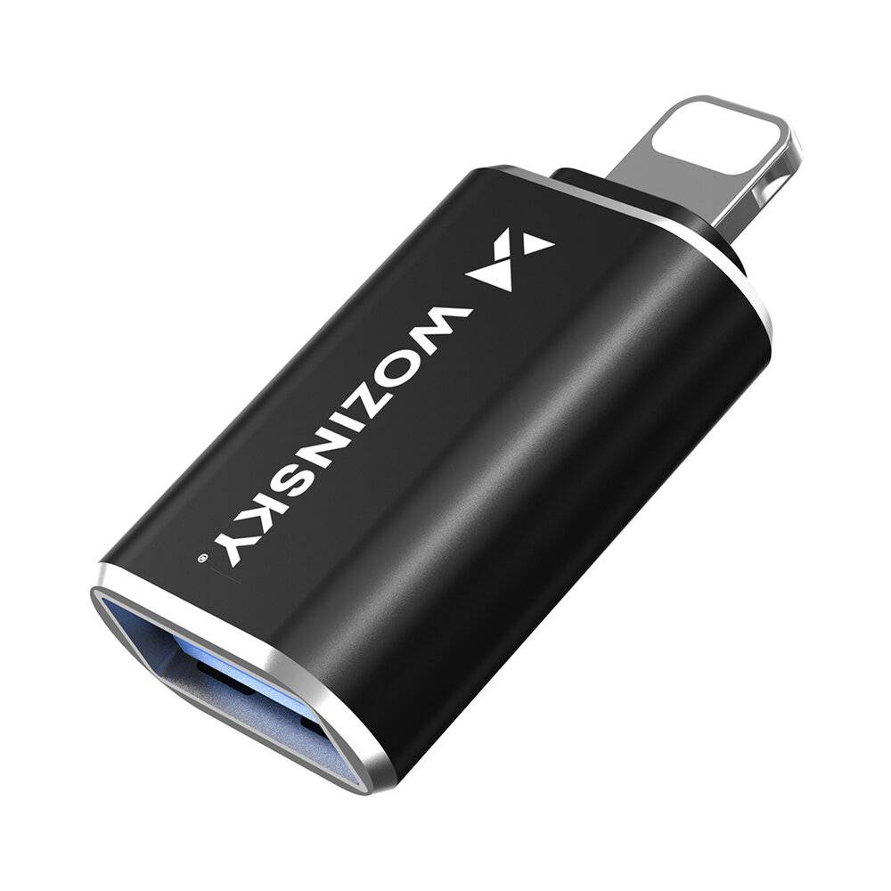 Wozinsky WALA-01 Lightning auf USB-A OTG Adapter - Schwarz-4