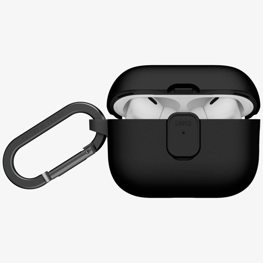 Uniq Clyde Hülle für AirPods Pro 3 – Schwarz und Grau-3