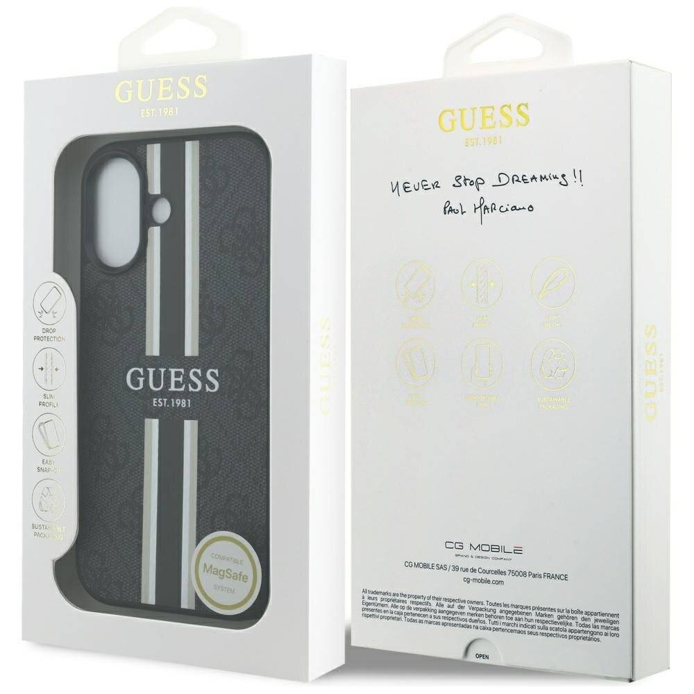 Guess 4G MagSafe-Hülle Printstreifen iPhone 17 – Schwarz-1