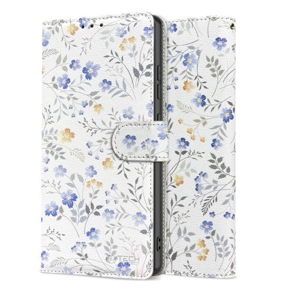 Tech-Protect Wallet Case für Samsung Galaxy A26 5G / A17 4G / 5G – Gänseblümchen mit Blättern-2