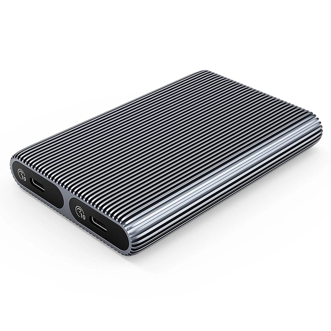 Orico AM2C3-2N Dual-Disk-Caddy zwei M.2 NVME USB-C 3.2 10Gb/s-Laufwerke - Grau-0