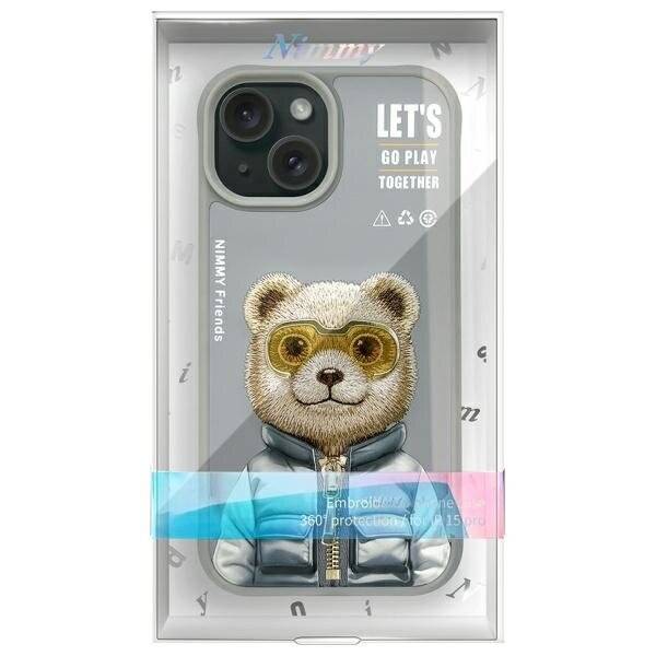 Nimmy Cool&Cute 2.0 Bear Case iPhone 15 - Grau-1