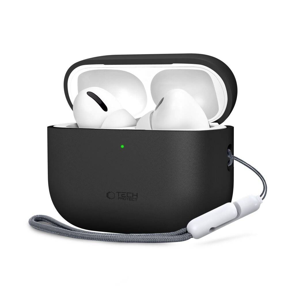 Tech-Protect Silikonhülle für AirPods Pro 3 – Schwarz-0
