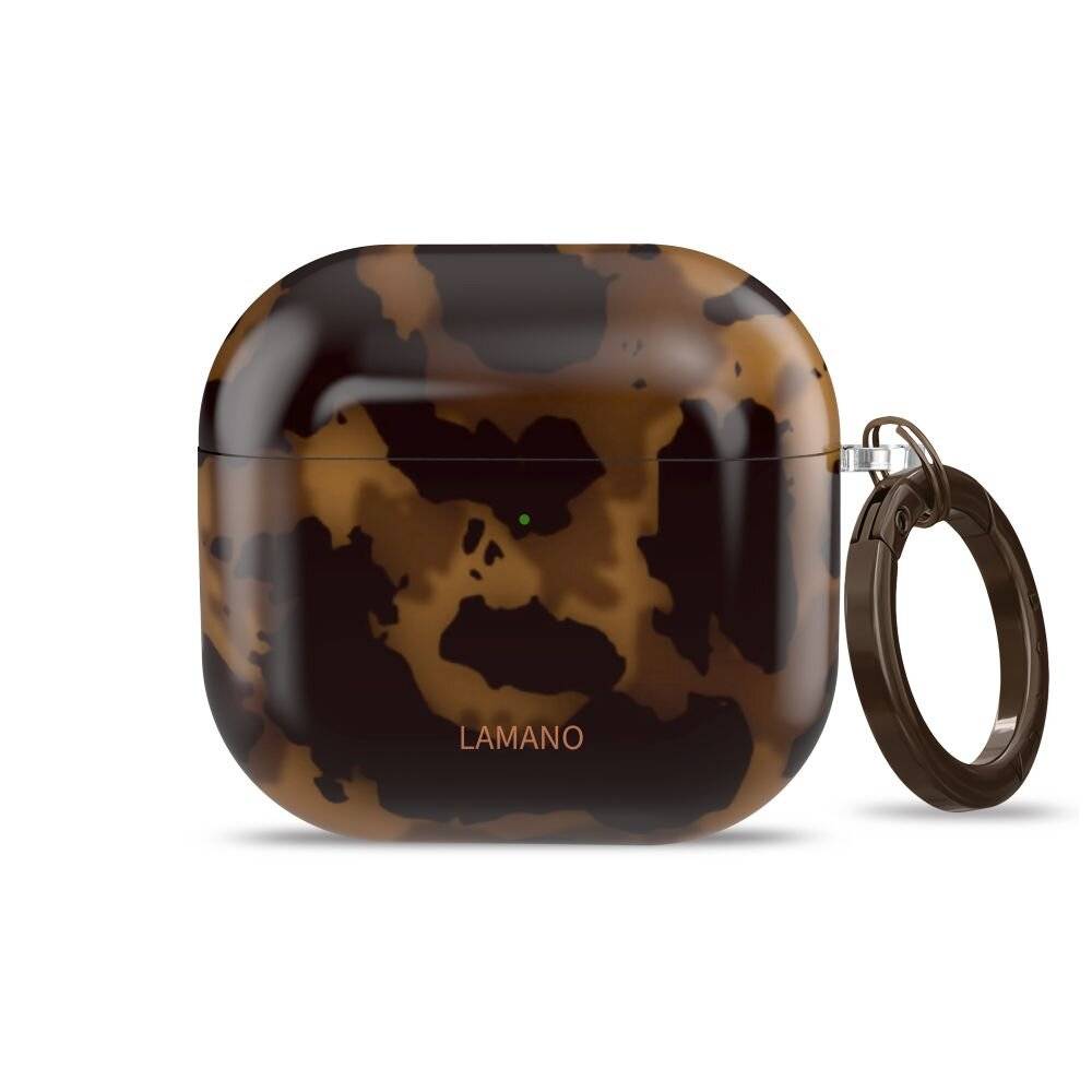 Tech-Protect Lamano Hülle für AirPods 4 – braun und schwarz-3