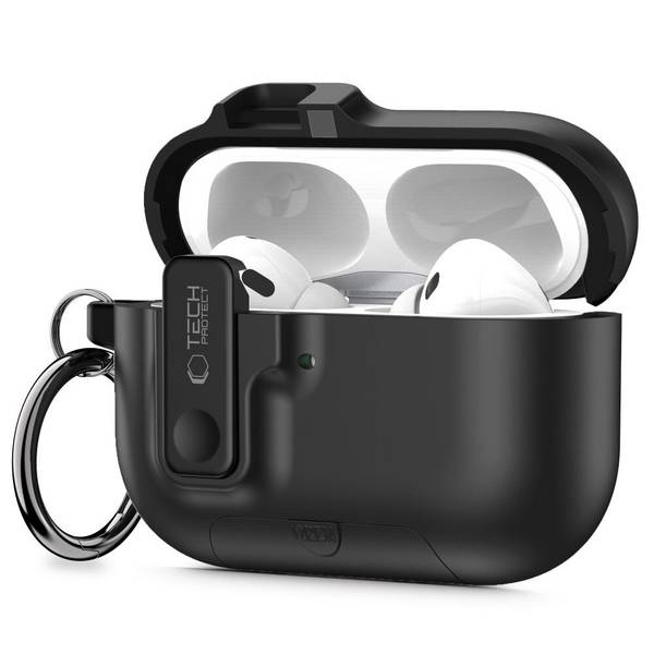 Tech-Protect Slim Hook Hülle für AirPods Pro 3 – Schwarz
