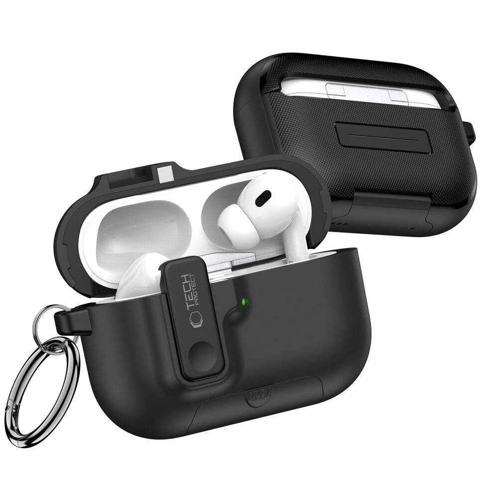 Tech-Protect Slim Hook Hülle für AirPods Pro 3 – Schwarz-4
