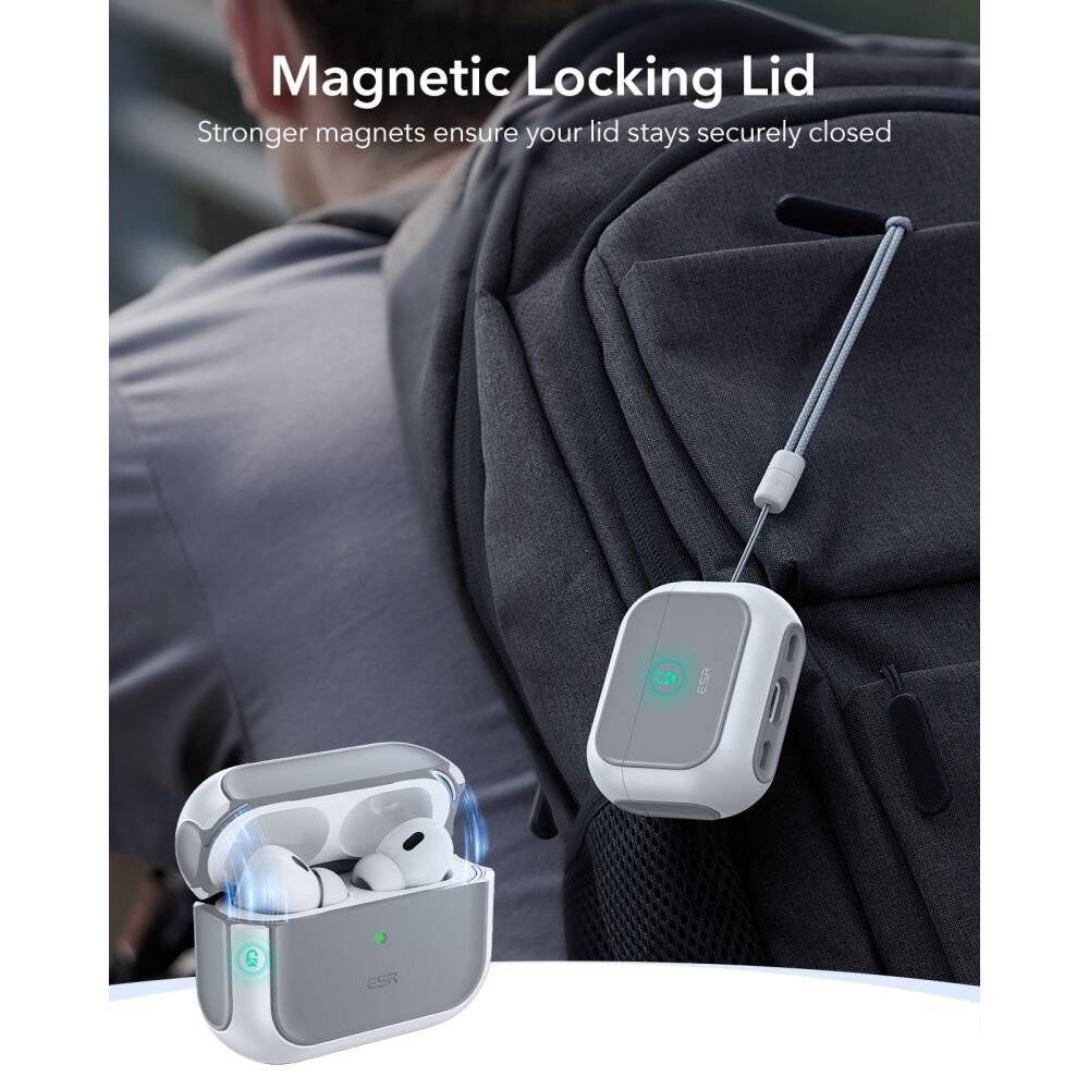 ESR Orbit HaloLock MagSafe Hülle für AirPods Pro 3 – Weiß-1