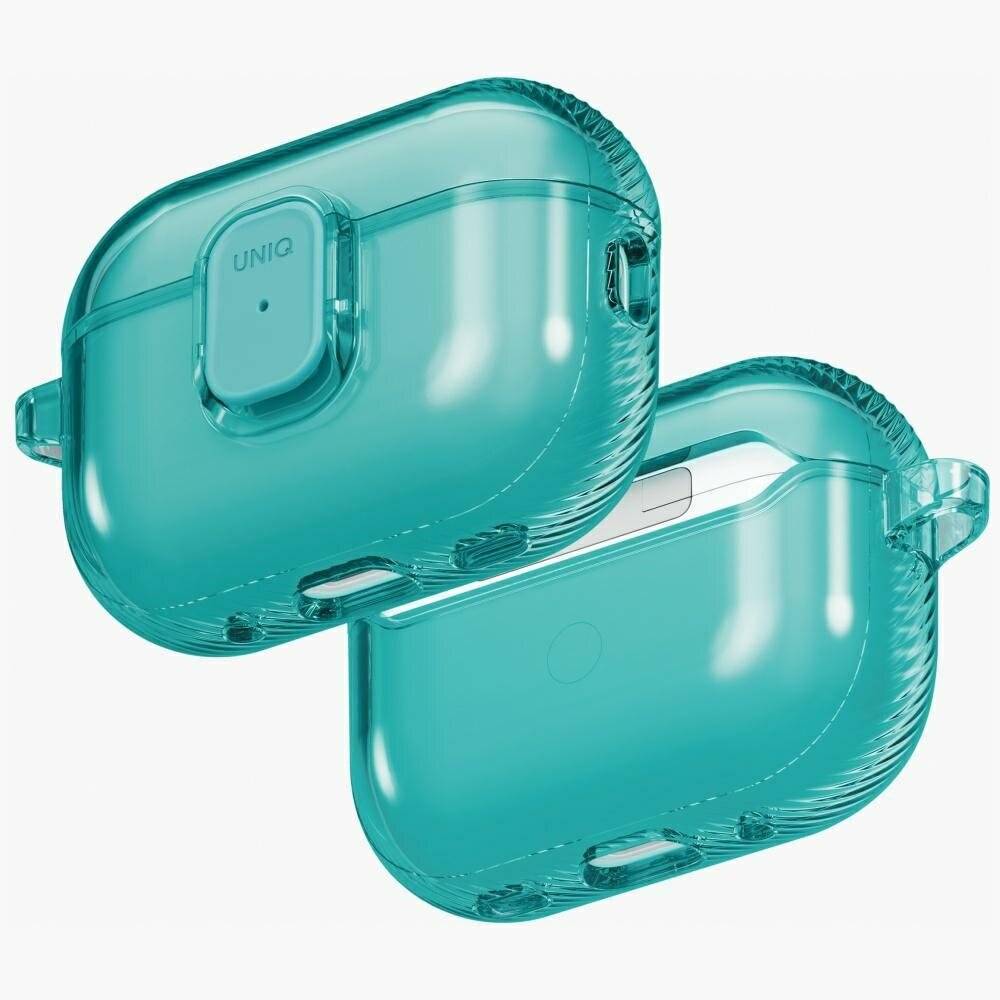 Uniq Glase Pro Schutzhülle für AirPods Pro 3 mit Schloss – Transparentblau-0