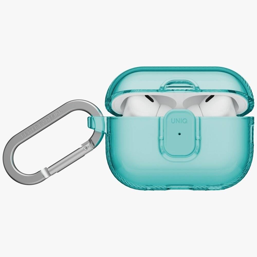 Uniq Glase Pro Schutzhülle für AirPods Pro 3 mit Schloss – Transparentblau-2