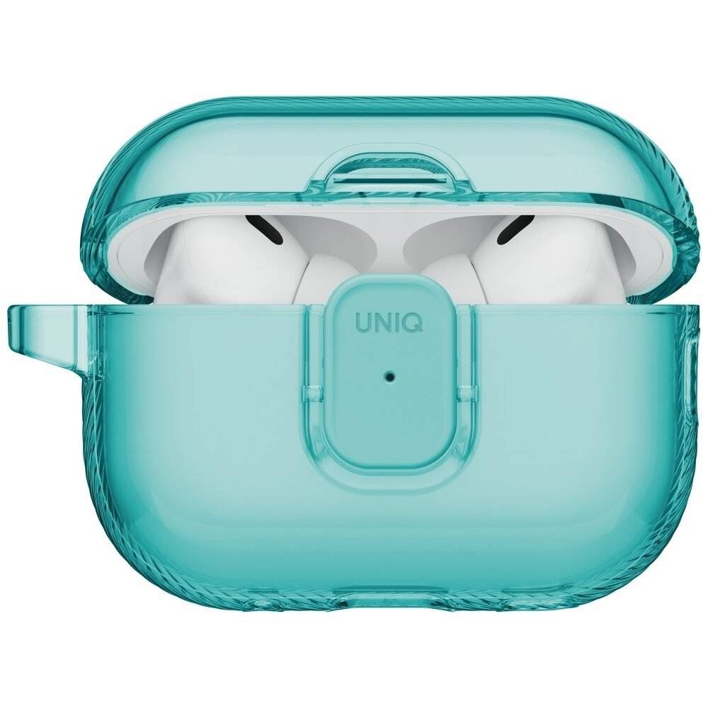 Uniq Glase Pro Schutzhülle für AirPods Pro 3 mit Schloss – Transparentblau-3