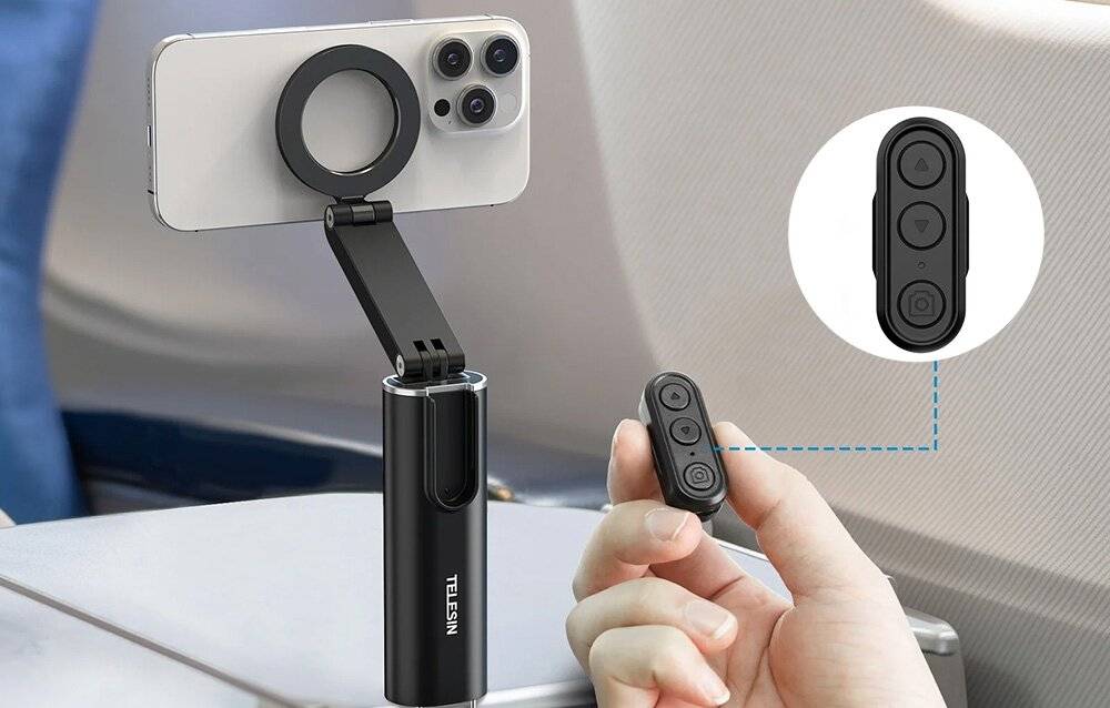 Telesin - P1-HSS-02 - MagSafe Telesin-Halterung mit Bluetooth-Fernbedienung-2
