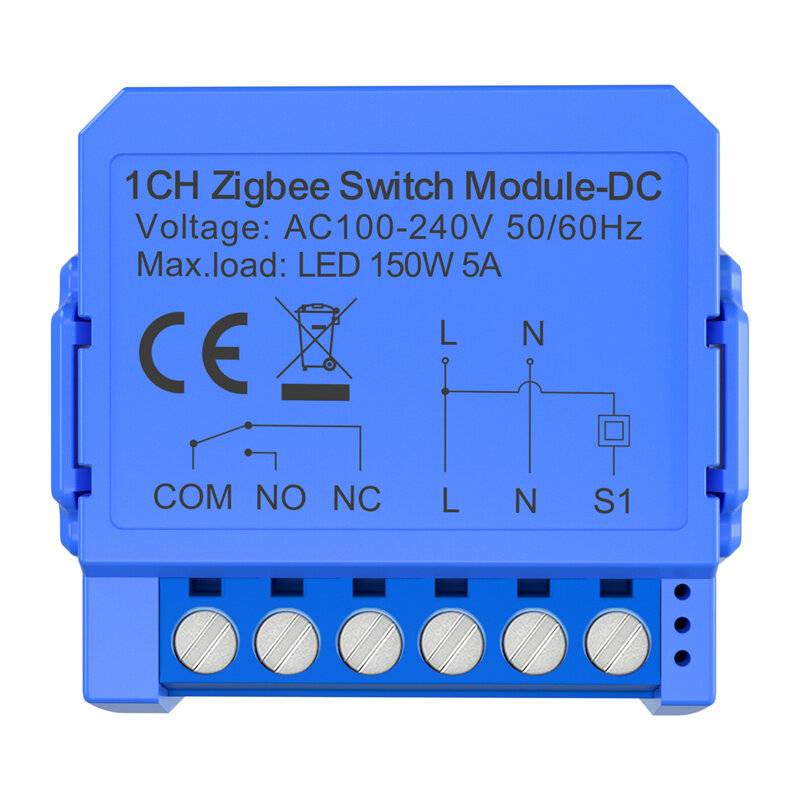1-Kanal-ZigBee-Schaltmodul mit potentialfreiem Kontakt Avatto ZWSM16-DC32V-1