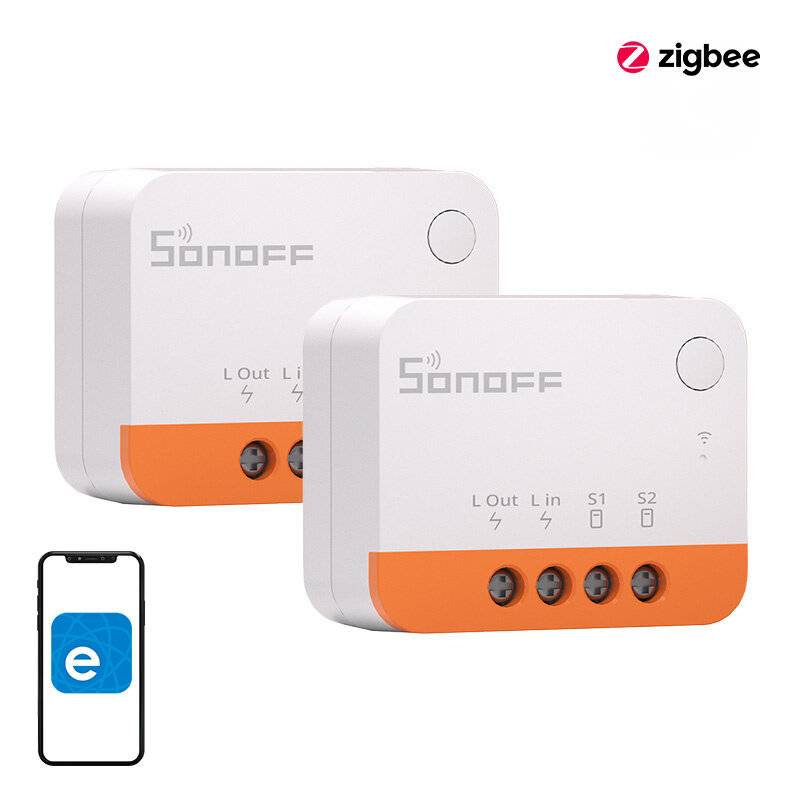 Sonoff - ZBMINIL2-2PACK. - Sonoff ZBMINIL2 Smart ZigBee Mini-Schalter (2 Stück)-1