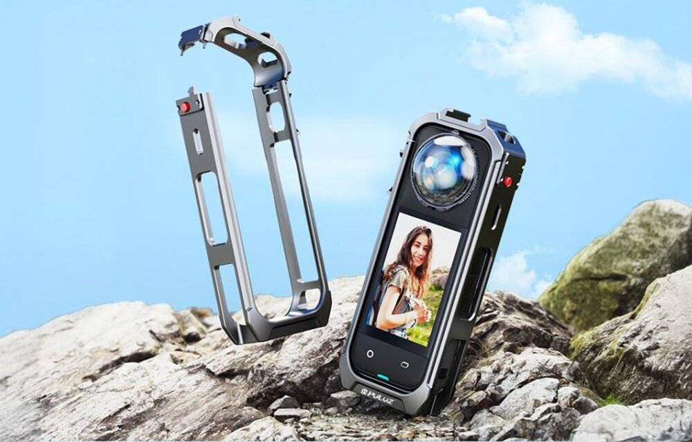 Puluz - PU748H - PULUZ Metallschutzhülle für Insta360 X5-1