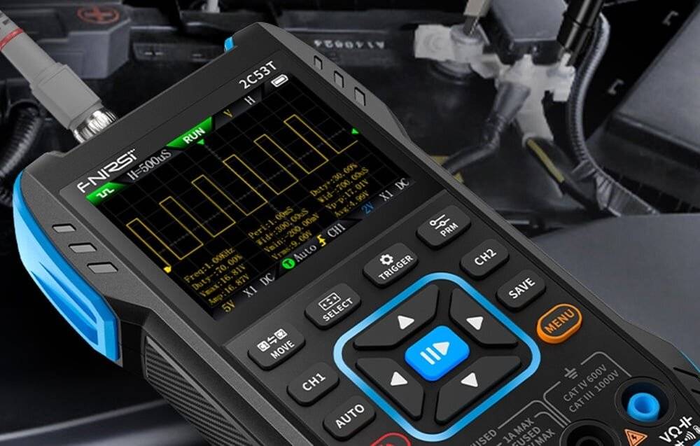 FNIRSI 2C53T tragbares 3-in-1-Oszilloskop-Multimeter-Signalgenerator-4