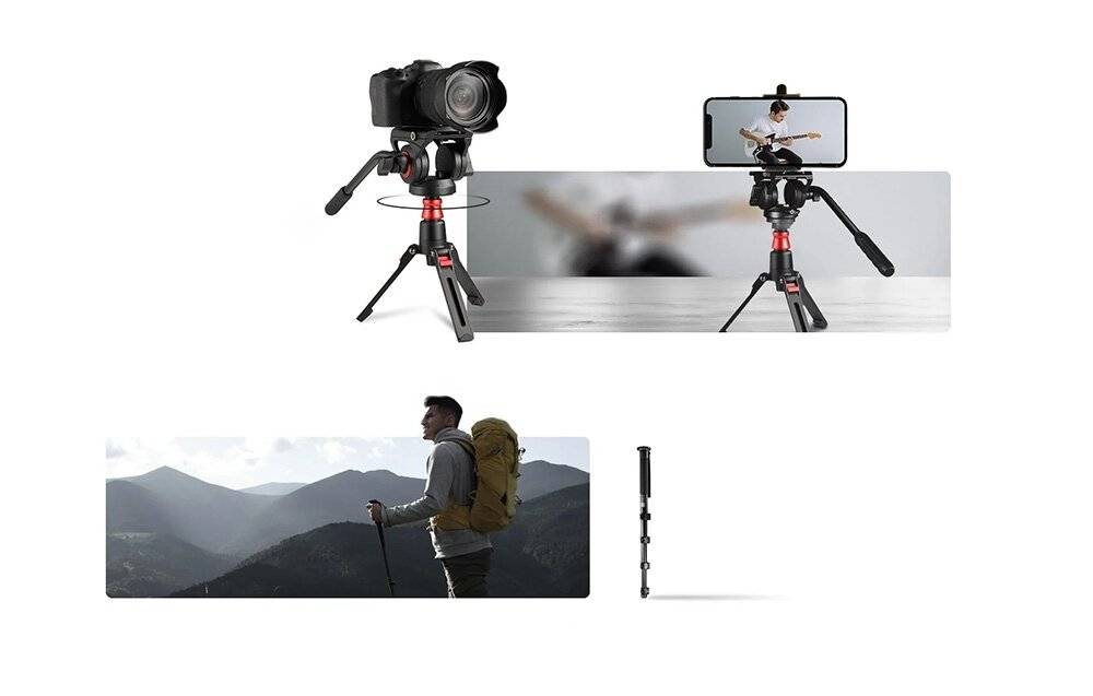 Neewer - B0B8CM8LH9 - Neewer GM76 179 cm Stativ/Einbeinstativ-4