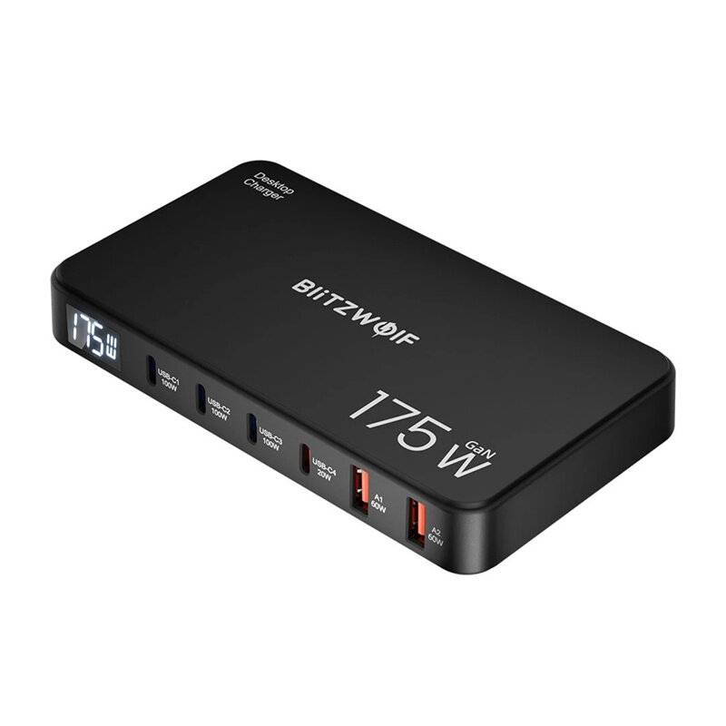 Blitzwolf BW-S30 6-in-1-Ladestation 4xUSB-C + 2xUSB 175 W-0