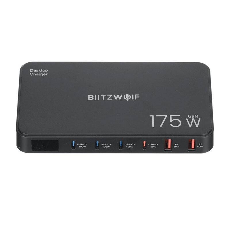 Preisbild für Blitzwolf BW-S30 6-in-1-Ladestation 4xUSB-C + 2xUSB 175 W