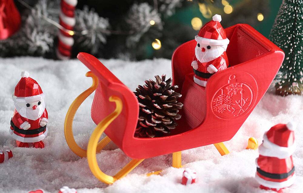 Preisbild für Weihnachts-PLA-Filamentset von Anycubic (4 Stück).