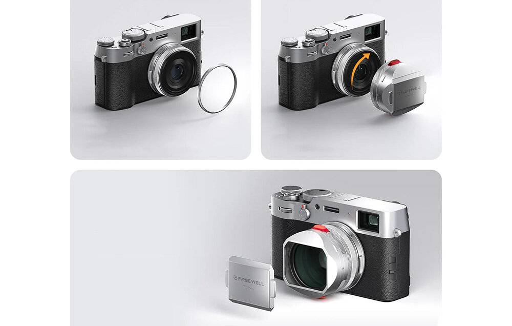 Freewell - FW-FU-XSR - Freewell Sonnenschutz für die Fuji X100-Serie (silber)-0