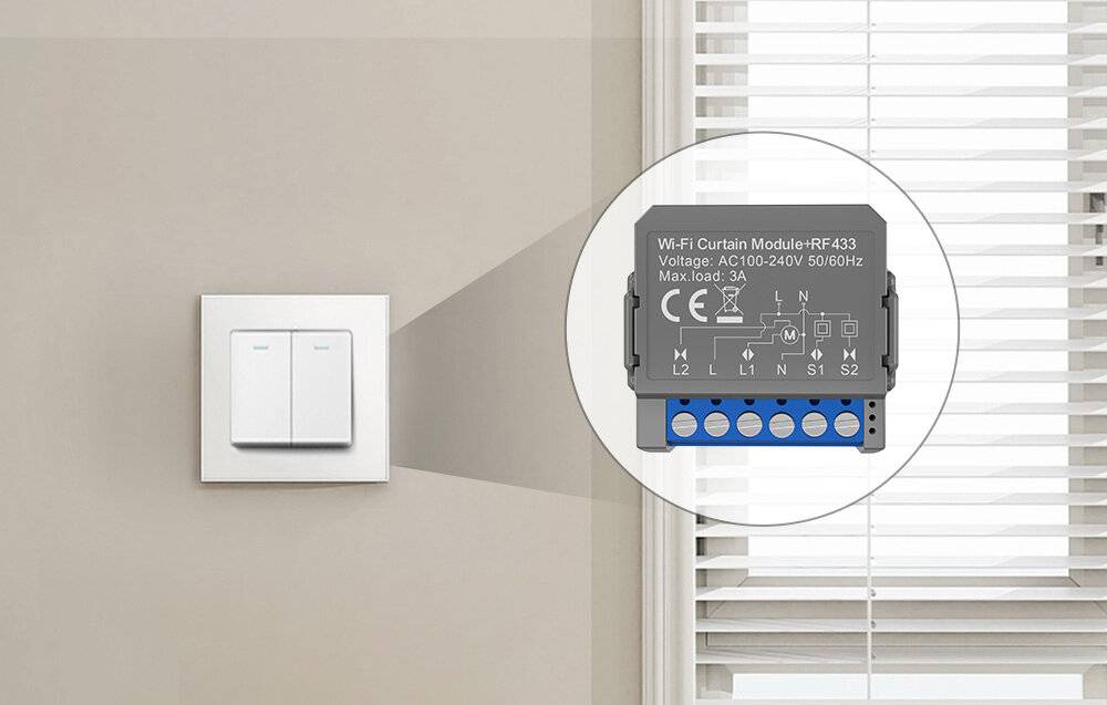Avatto CMS16-RF-1 WIFI+RF Smart-Vorhangmodul-1