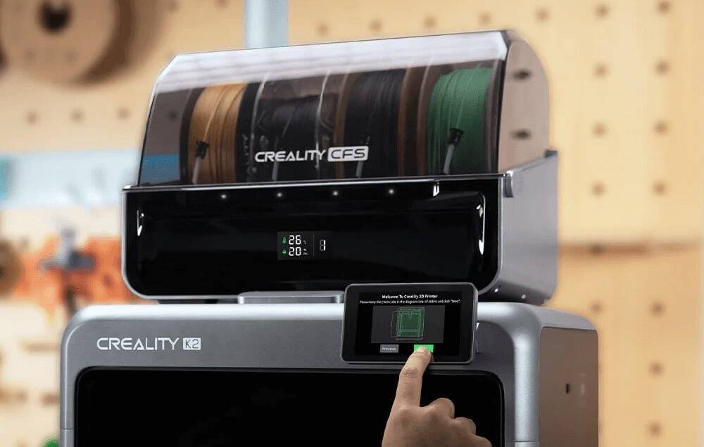 Preisbild für Creality K2 Pro Combo 3D-Drucker, 300x300x300mm, Multicolor, 600 mm/s, Kammerheizung