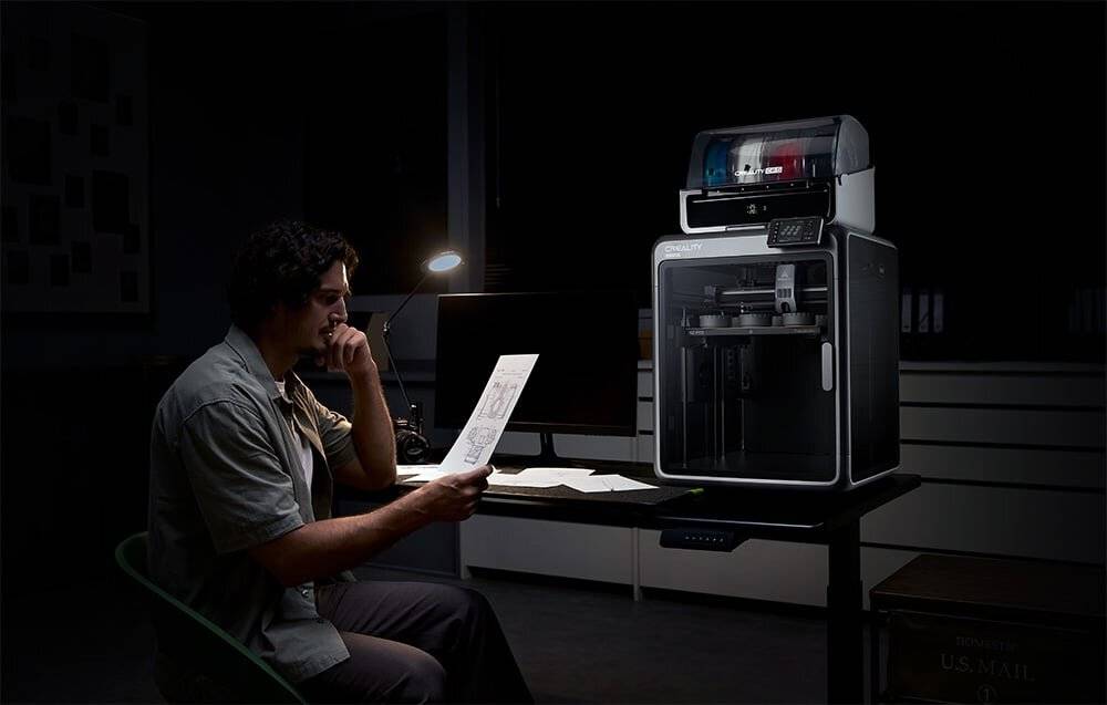 Symbolbild für Creality K2 Pro Combo 3D-Drucker, 300x300x300mm, Multicolor, 600 mm/s, Kammerheizung