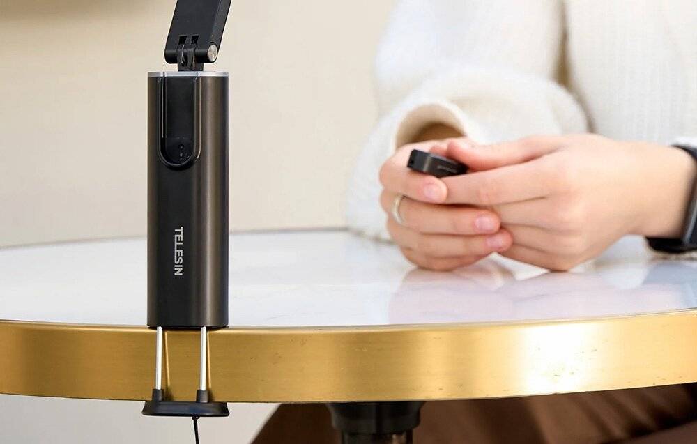 Telesin - P1-HSS-01 - Halterung mit Bluetooth-Fernbedienung Telesin mit Klemme für Smartphones-1
