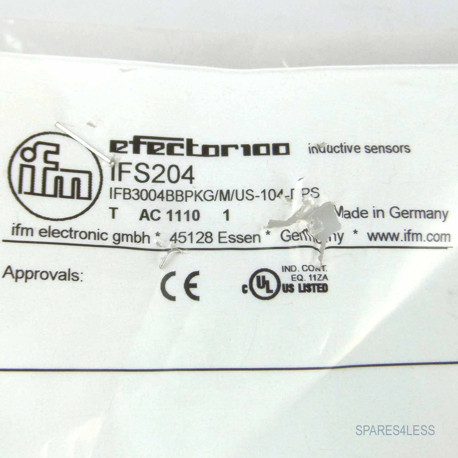 ifm efector induktiver Sensor IFS204 IFB3004BBPKG/M/US-104-DPS OVP-2