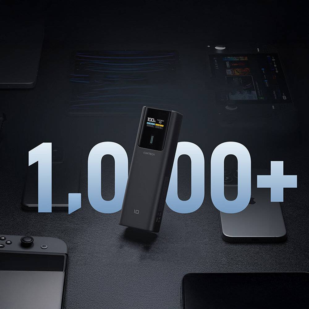 Powerbank Cuktech CKPB100PGLBL 150W 10000mAh USB-C USB-A - schwarz-1