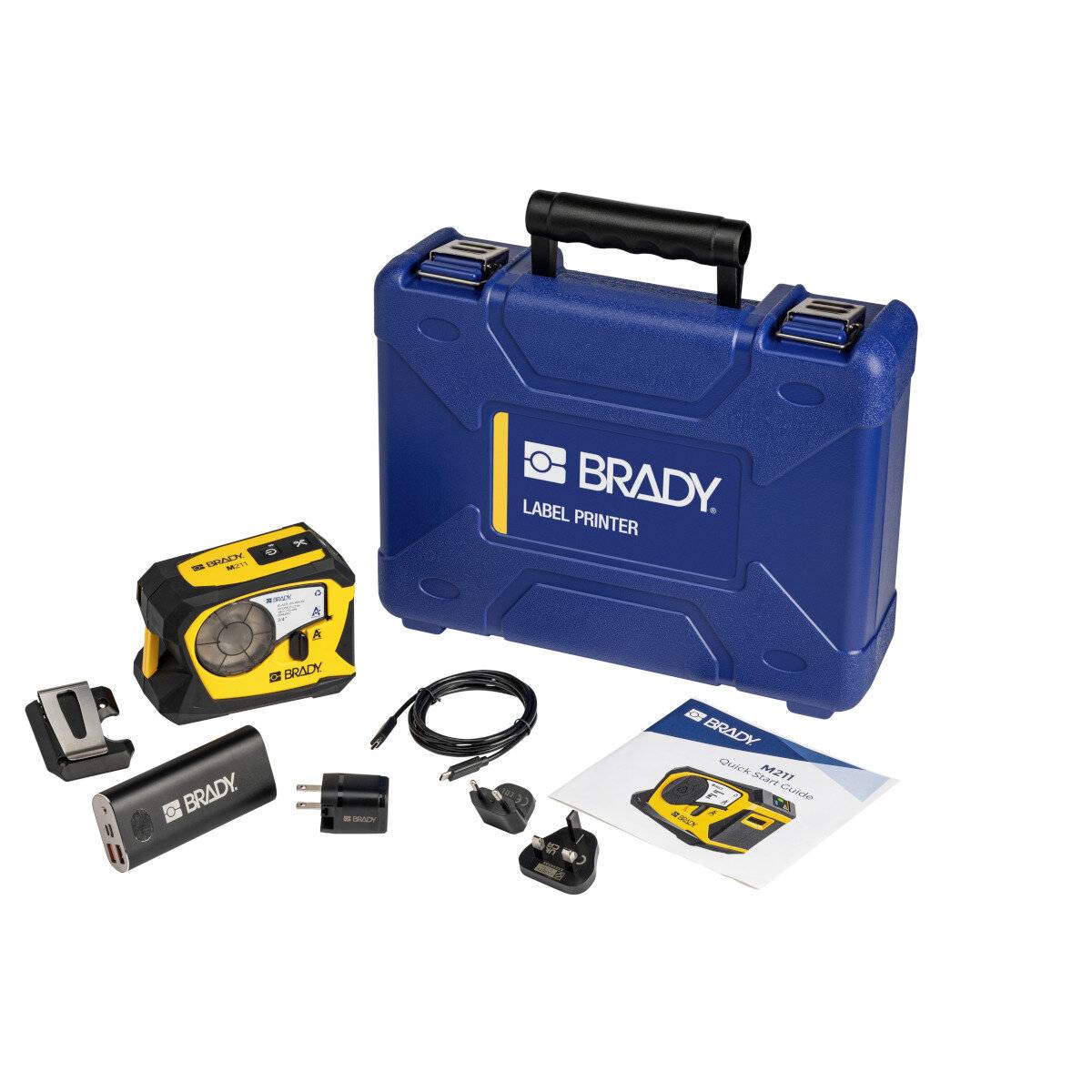 Brady M211-Set EMEA M211-KIT-EU-UK-US Etikettendrucker-Set Smartphone-gesteuert Thermotransfer-0