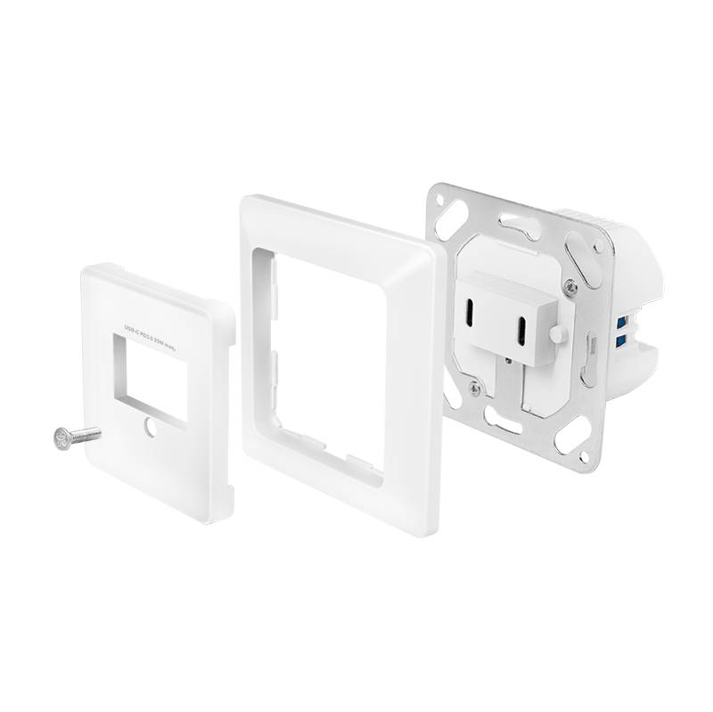 Logilink Wall outlet with 2-port USB-C charger, 25W PD Kabel & Adapter-4