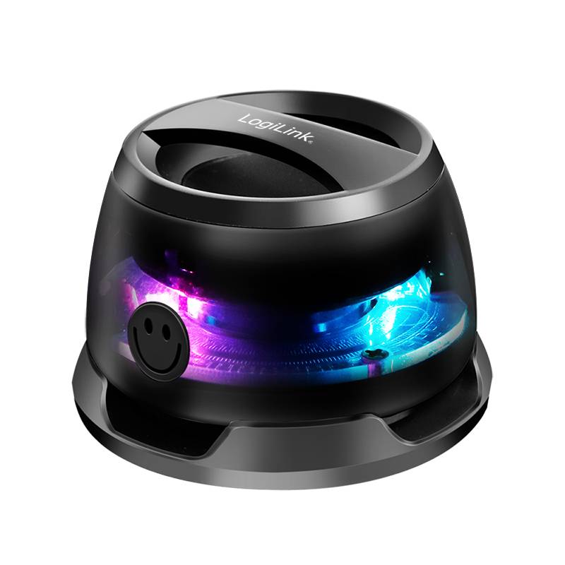 LogiLink BT 5.4, Lautsprecher, TWS, magnetisch anhaftend, LED, Schwarz-0