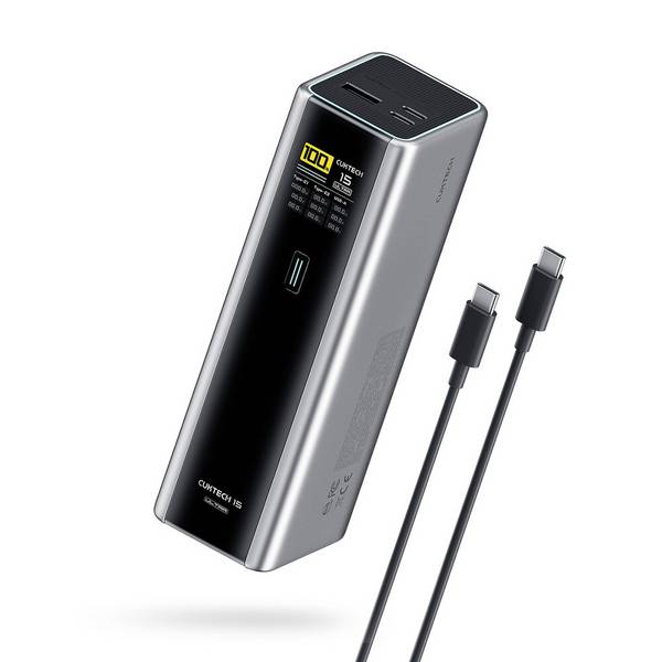 Powerbank Cuktech CKPB200UGLGR 210W 20000mAh 2 x USB-C 1 x USB-A - grau
