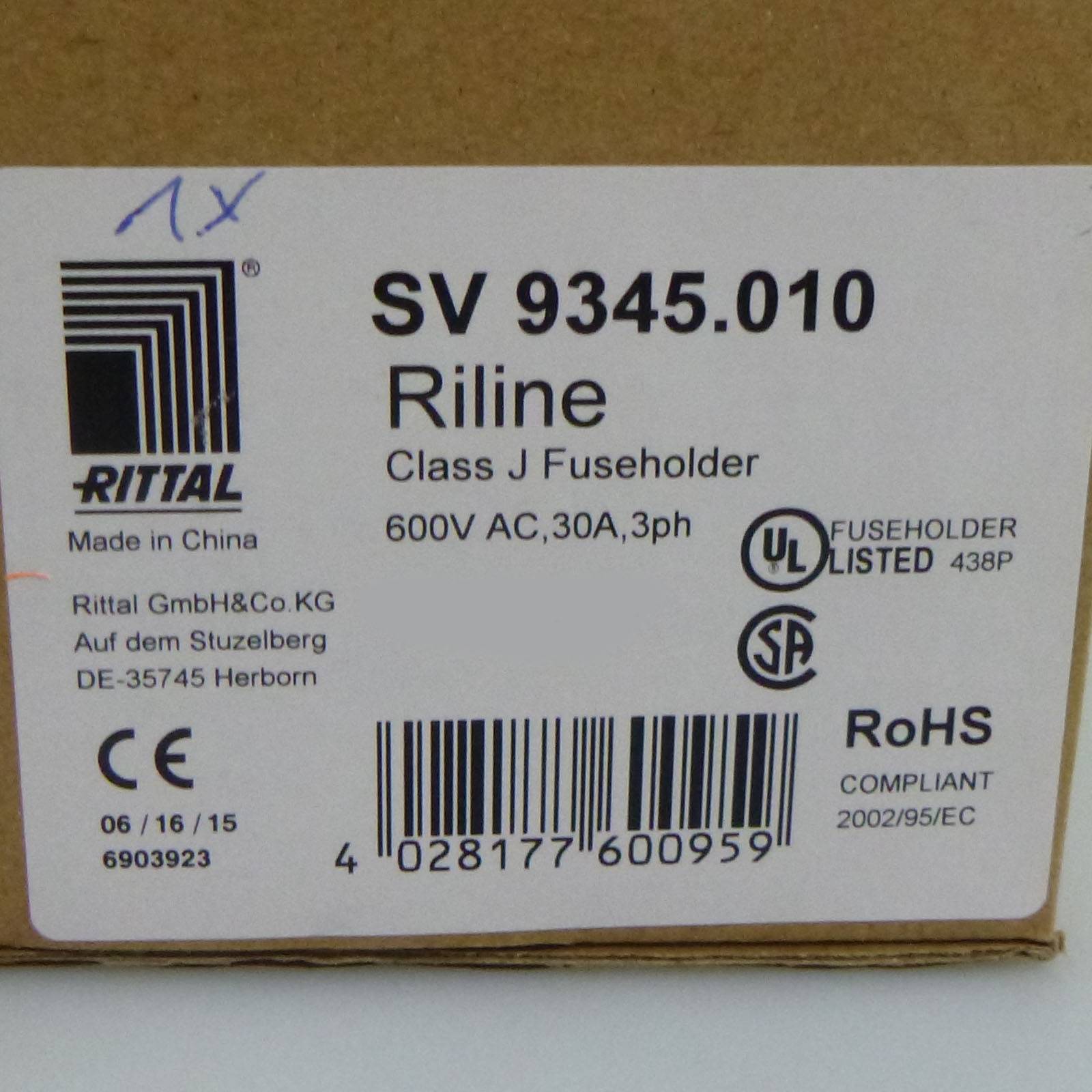 RITTAL Sicherungshalter SV 9345.010 OVP-1