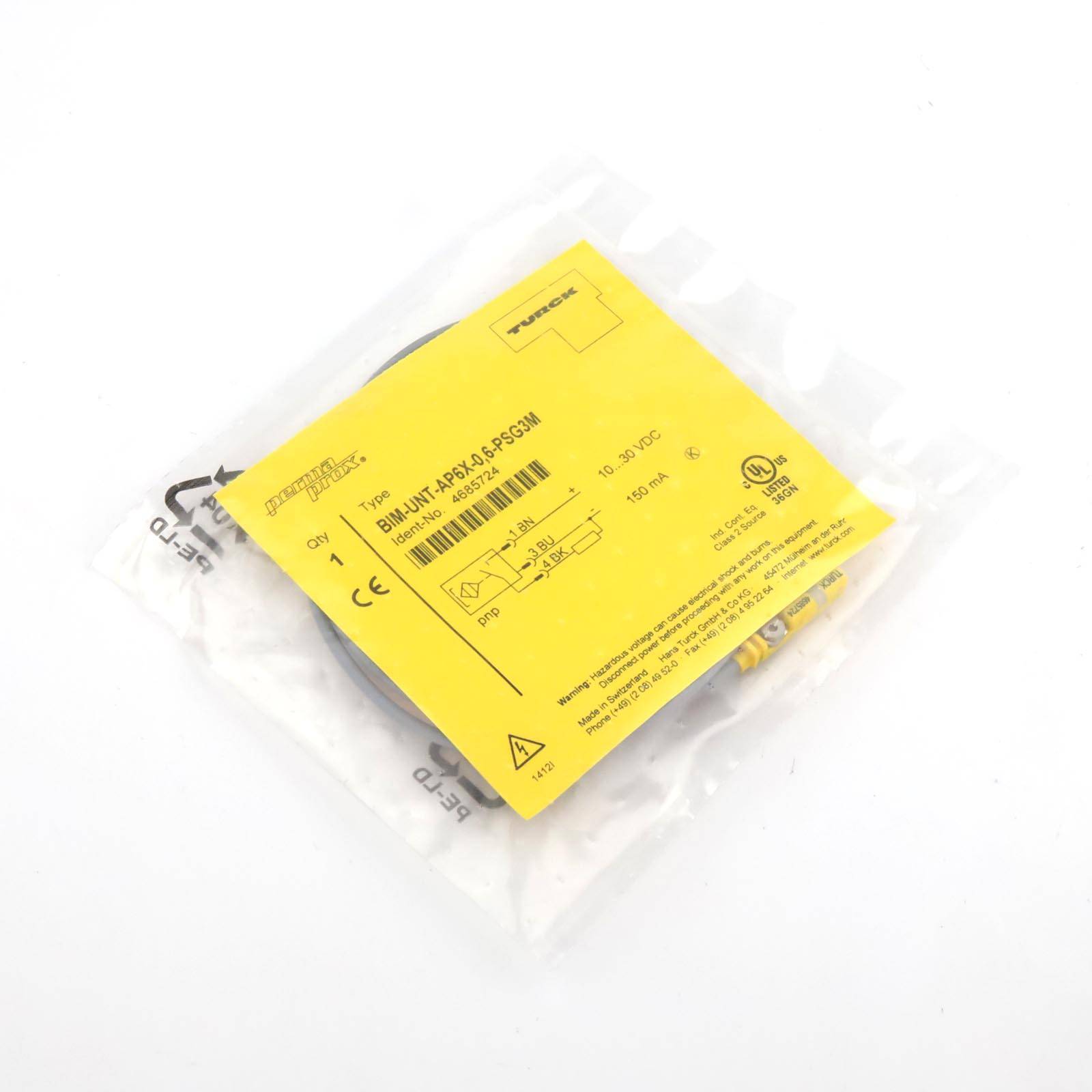 Turck Magnetfeldsensor BIM-UNT-AP6X-0.6-PSG3M 4685724 OVP-0