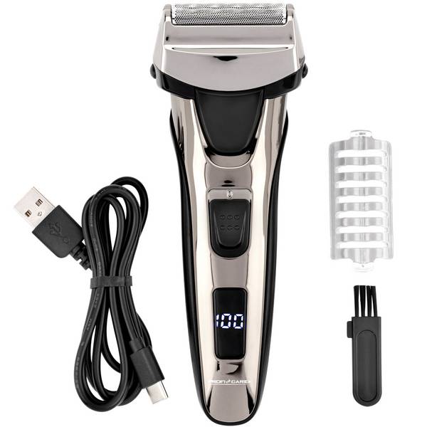 PROFI CARE Herren-Rasierer PC-HR 3140, chrom/schwarz