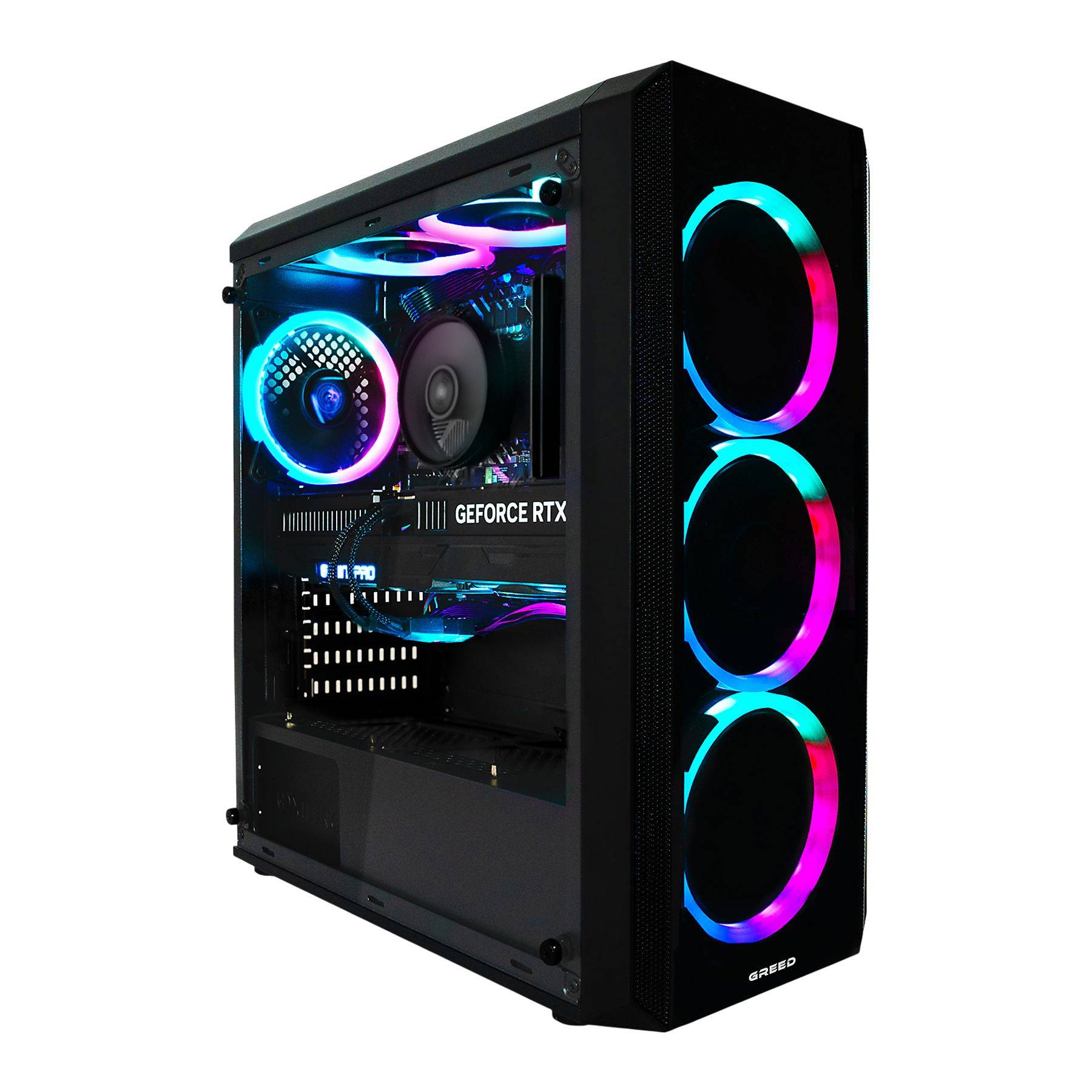 Greed MK2 AMD | Gaming PC / Computer | Ryzen 7 5700X | RTX 5060 | 4.6 GHz | 16GB RAM | 1TB SSD | WLAN | Win11 Pro