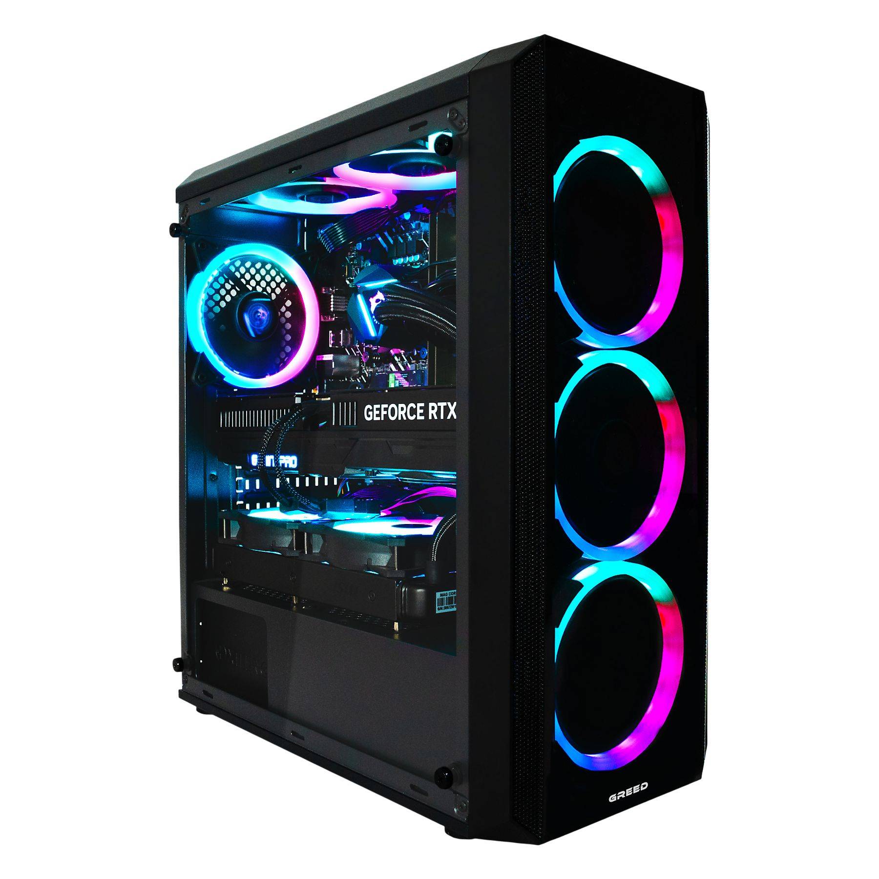 Greed MK2 INTEL Pro | Gaming PC / Computer | Core i7 12700F | RTX 5070 | Wasserkühlung | 32GB RAM | 1TB SSD | Win 11 Pro