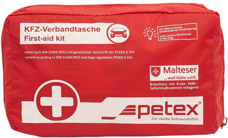 Verbandtasche rot oder grün DIN 13164 76000111 Norm Standard-Füllung nach DIN 13164-0