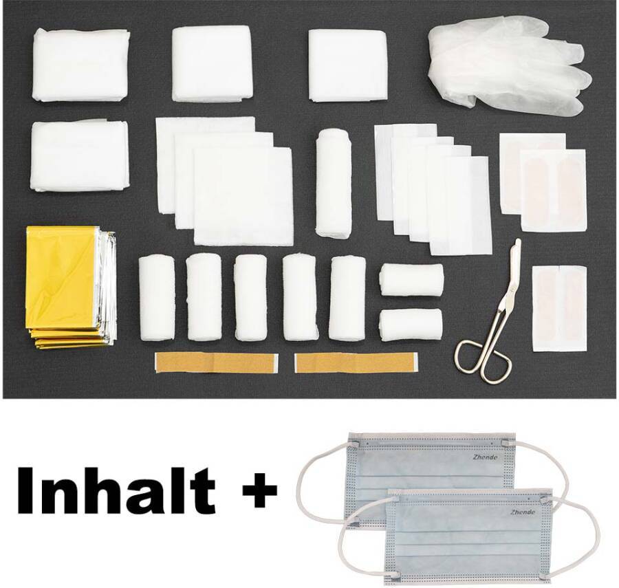 Verbandtasche rot oder grün DIN 13164 76000111 Norm Standard-Füllung nach DIN 13164-1