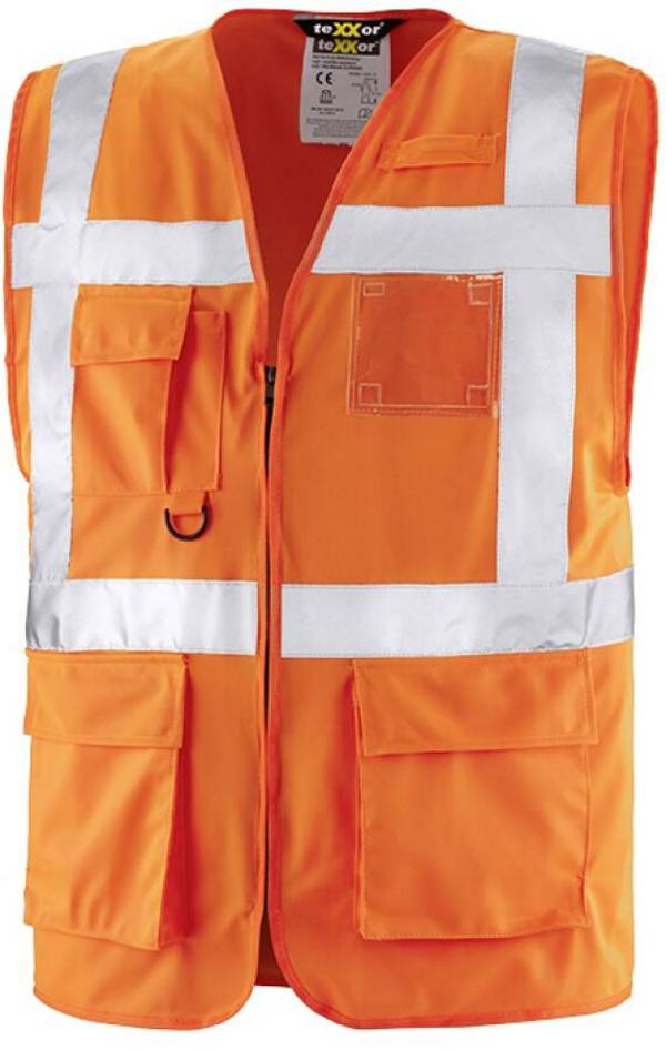 Warnschutzweste Hi-Viz Klasse 2 4207-orange-XL Größe XL Farbe warnorange