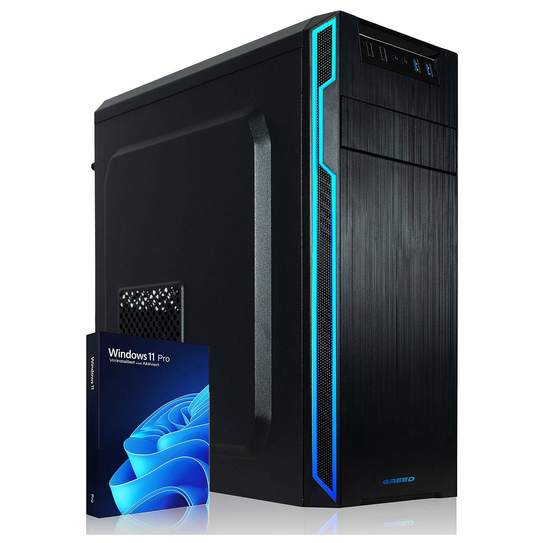 Greed - Desktop PC - Multi V2 | Intel Core i7 10700F | Computer für Büro | 16GB RAM | 512GB SSD | WLAN | Win 11 Pro-0