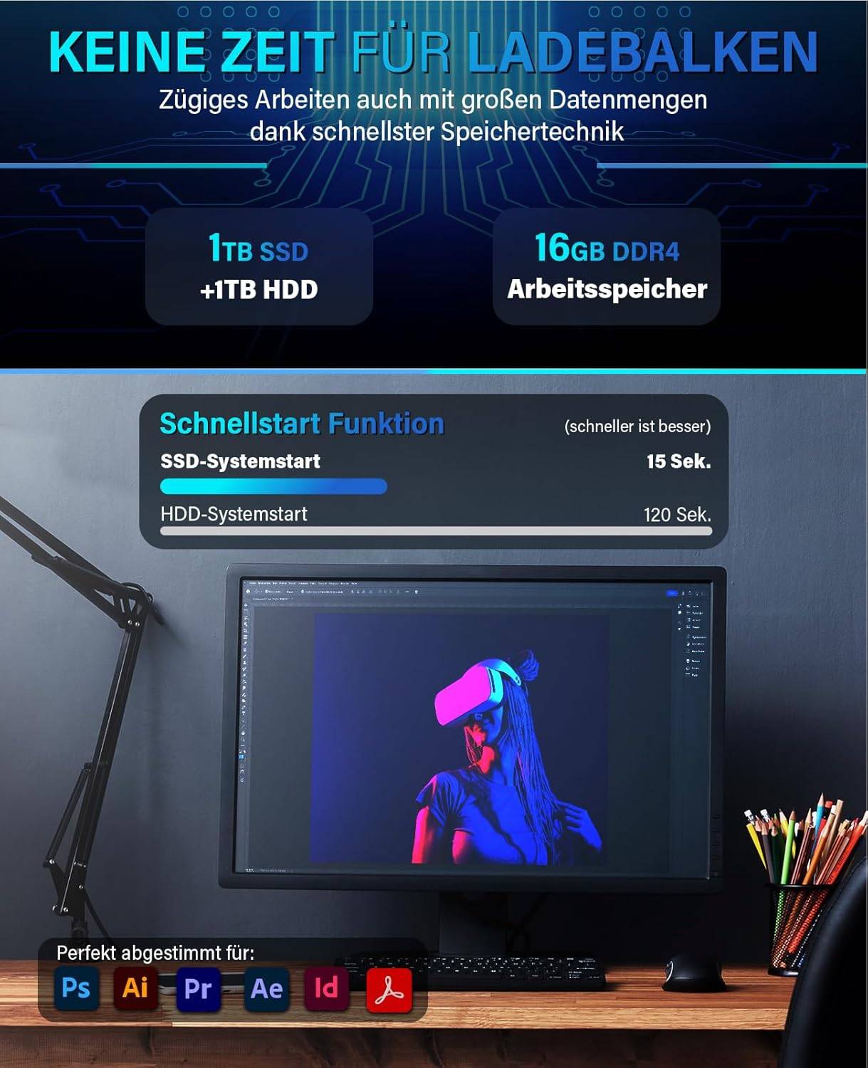 Greed - Desktop PC - Ultra V2 | Intel Core i7 12700F | Computer für Büro | 16GB RAM | 1TB SSD | 1TB HDD | WLAN | W11 Pro-4
